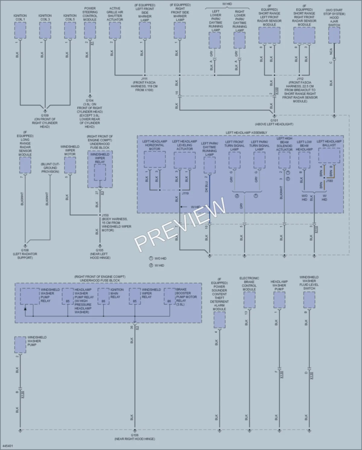 2014 Cadillac ATS Ground Distribution wiring diagram preview