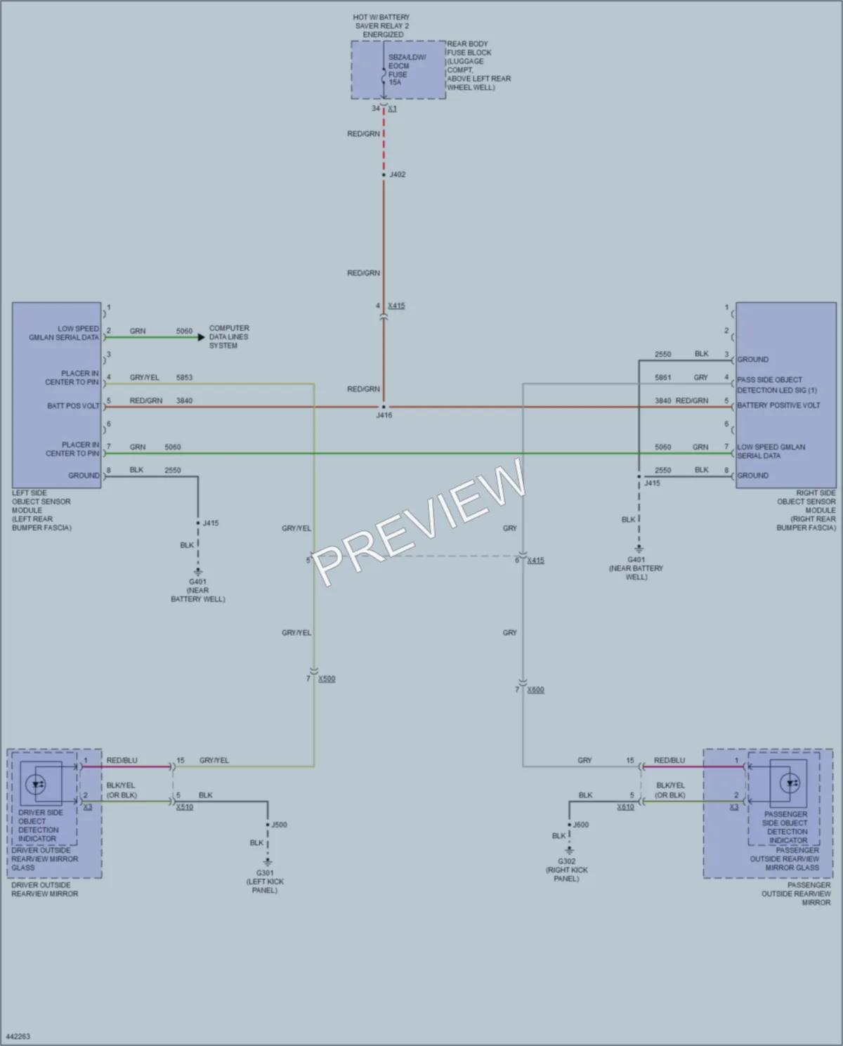 2014 Cadillac ATS Navigation wiring diagram preview