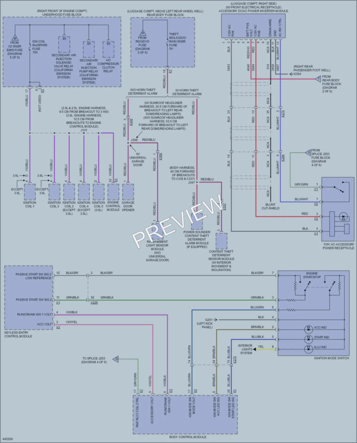 2014 Cadillac ATS Power Distribution wiring diagram preview