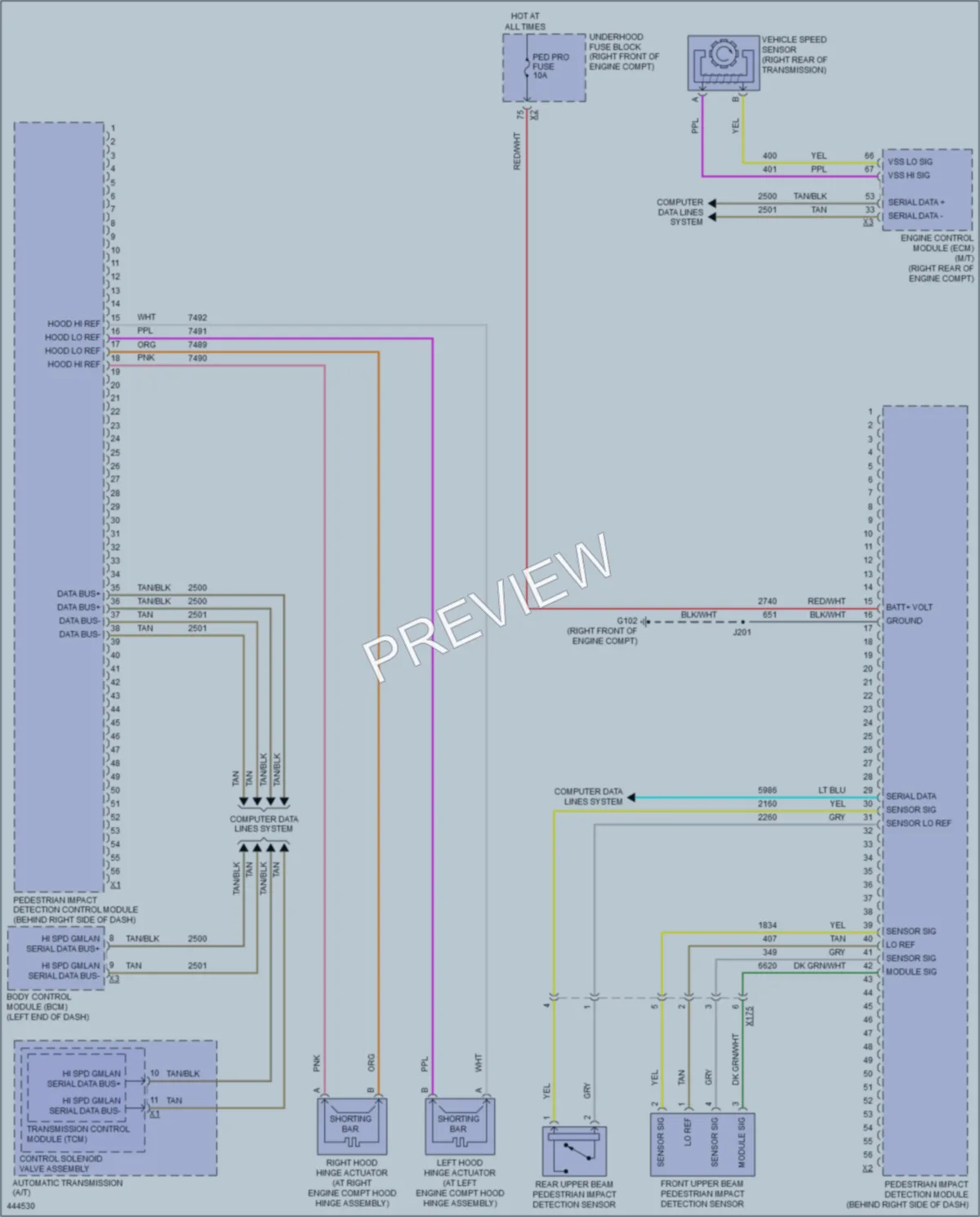 2014 Cadillac CTS Active Bodyworks wiring diagram preview