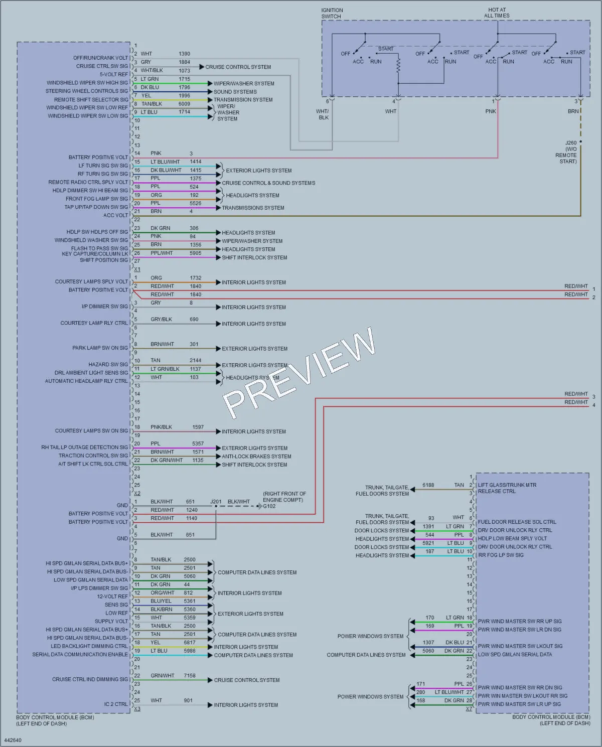 2014 Cadillac CTS Body Control Modules wiring diagram preview