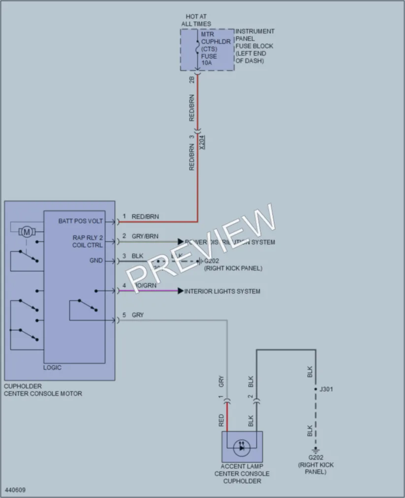 2014 Cadillac CTS Power Seats wiring diagram preview