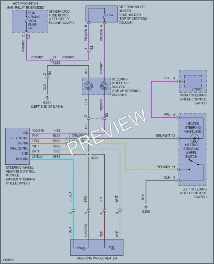 2014 Cadillac ELR Power Seats wiring diagram preview
