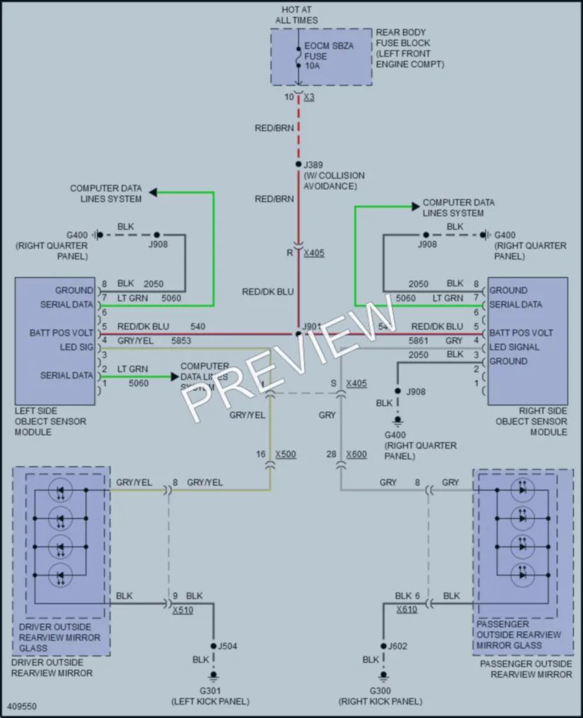 2014 Cadillac SRX Navigation wiring diagram preview