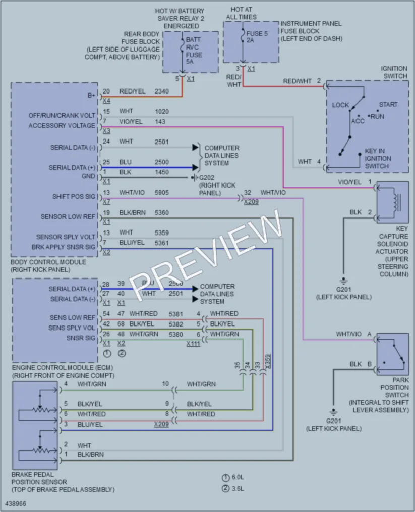 2014 Chevrolet CapricePPV Shift Interlock wiring diagram preview