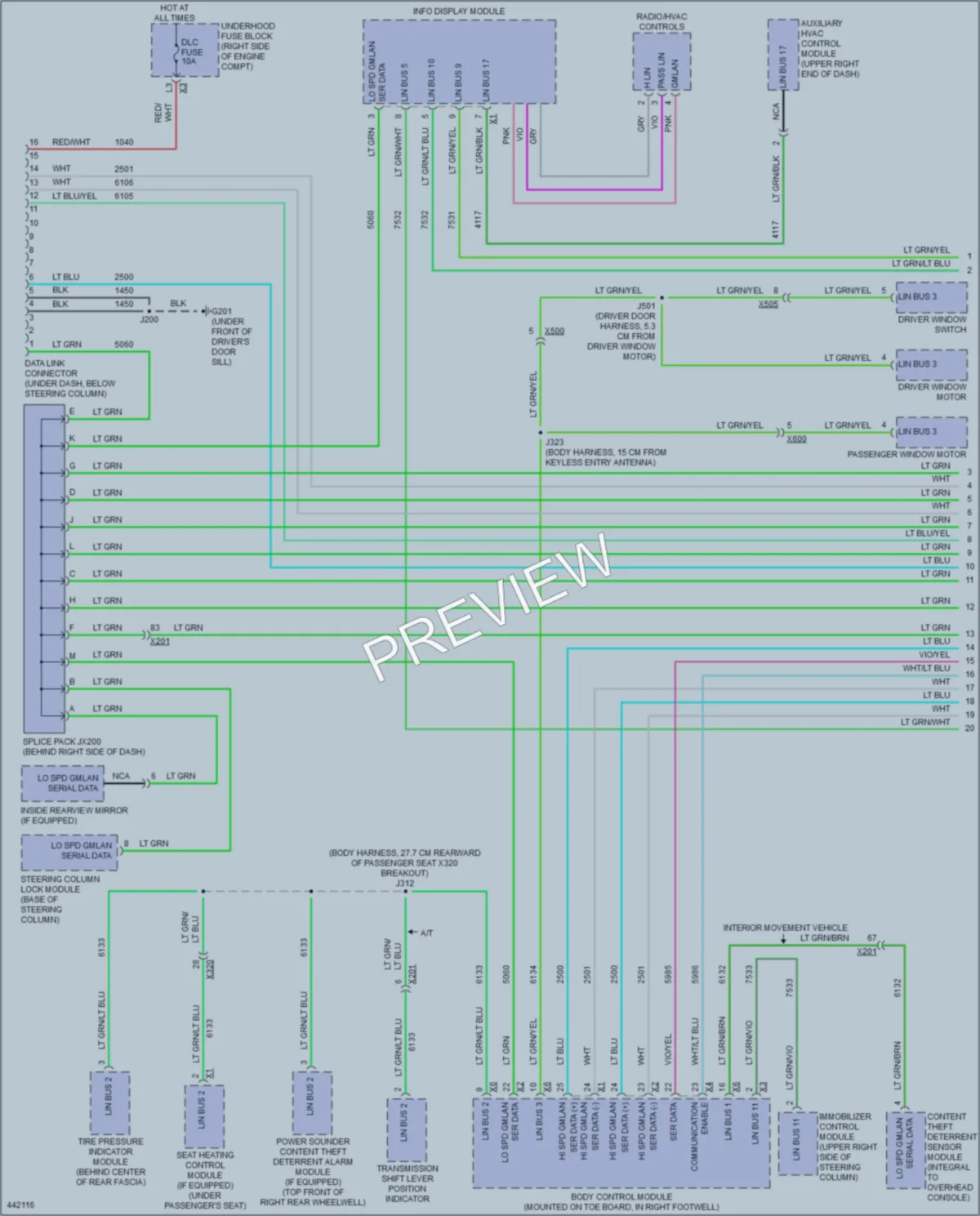 2014 Chevrolet CorvetteStingray Computer Data Lines wiring diagram preview