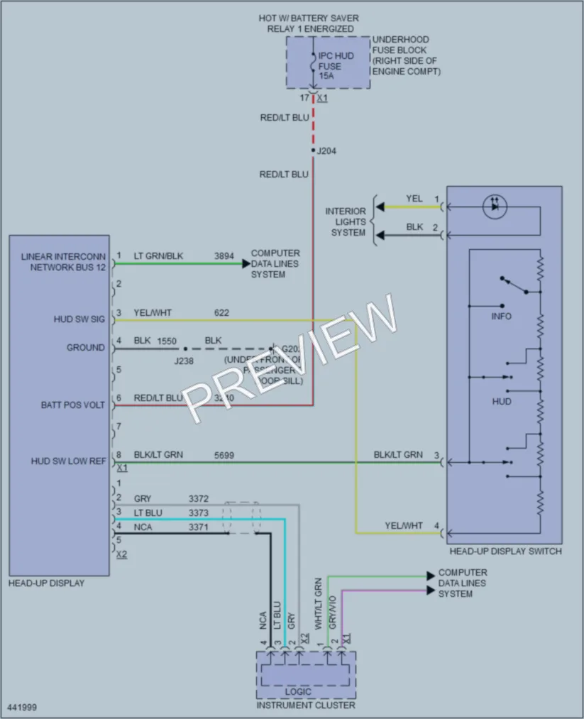2014 Chevrolet CorvetteStingray Instrument Cluster wiring diagram preview