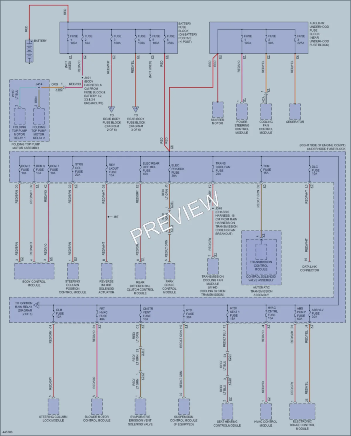 2014 Chevrolet CorvetteStingray Power Distribution wiring diagram preview