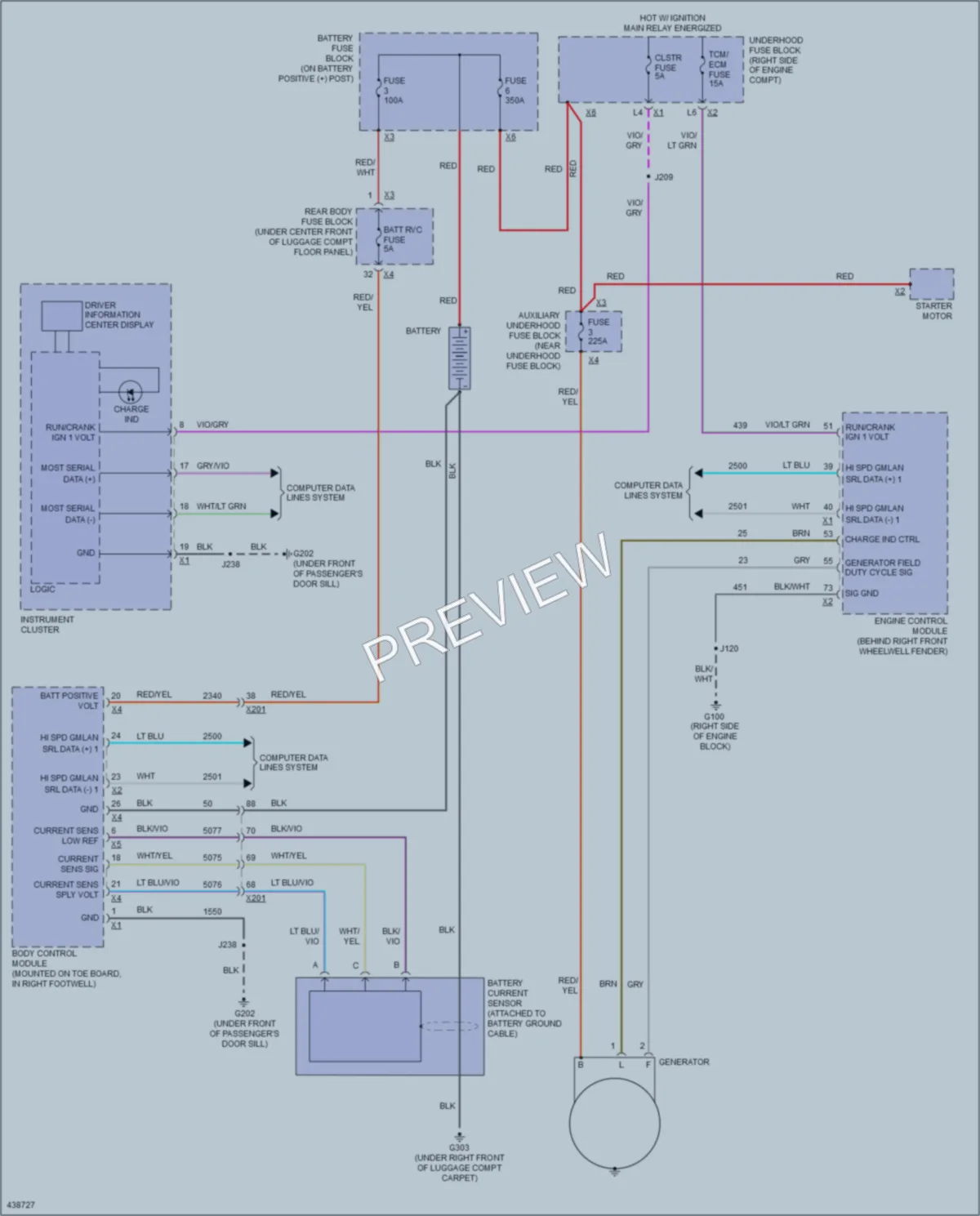 2014 Chevrolet CorvetteStingray Starting Charging wiring diagram preview