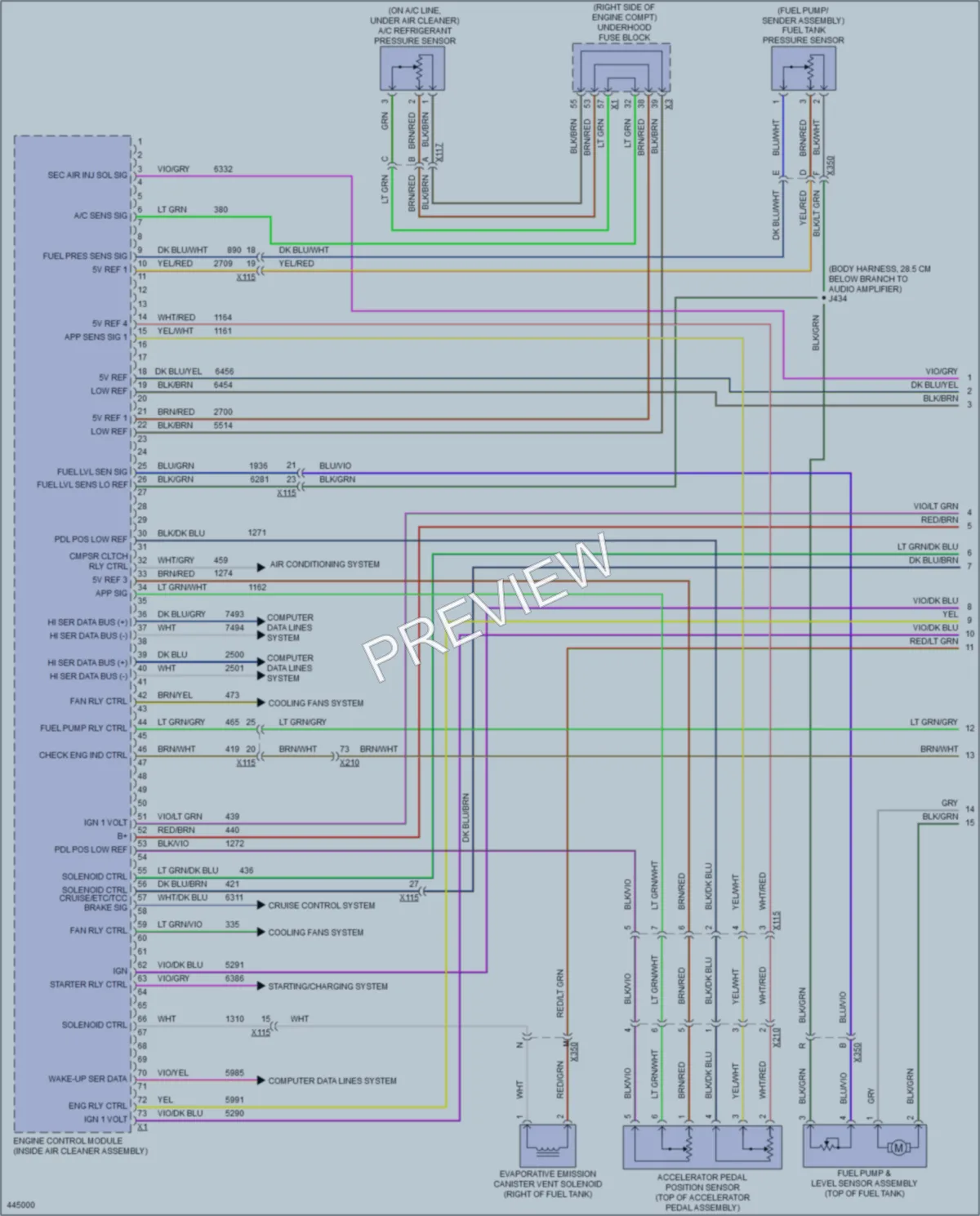 2014 Chevrolet Impala Engine Performance wiring diagram preview