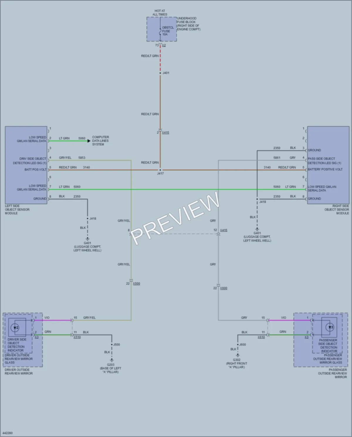 2014 Chevrolet Impala Navigation wiring diagram preview