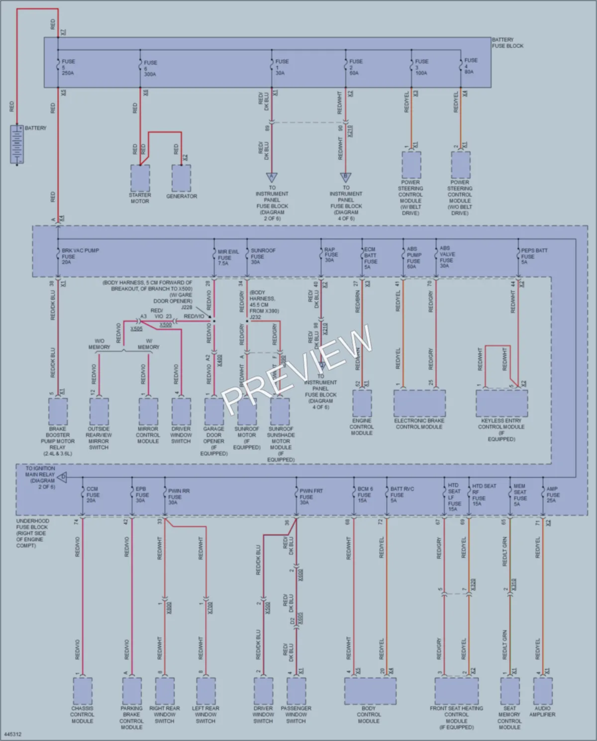 2014 Chevrolet Impala Power Distribution wiring diagram preview