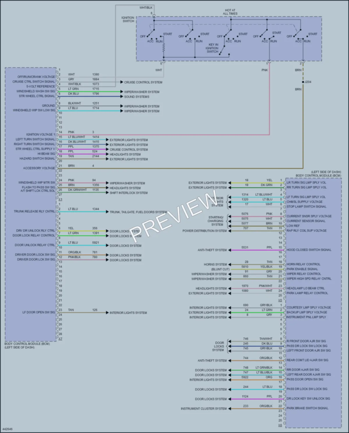 2014 Chevrolet ImpalaLimited Body Control Modules wiring diagram preview