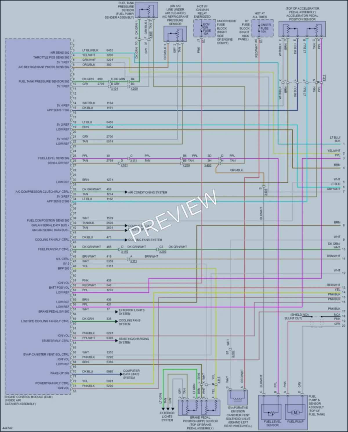 2014 Chevrolet ImpalaLimited Engine Performance wiring diagram preview