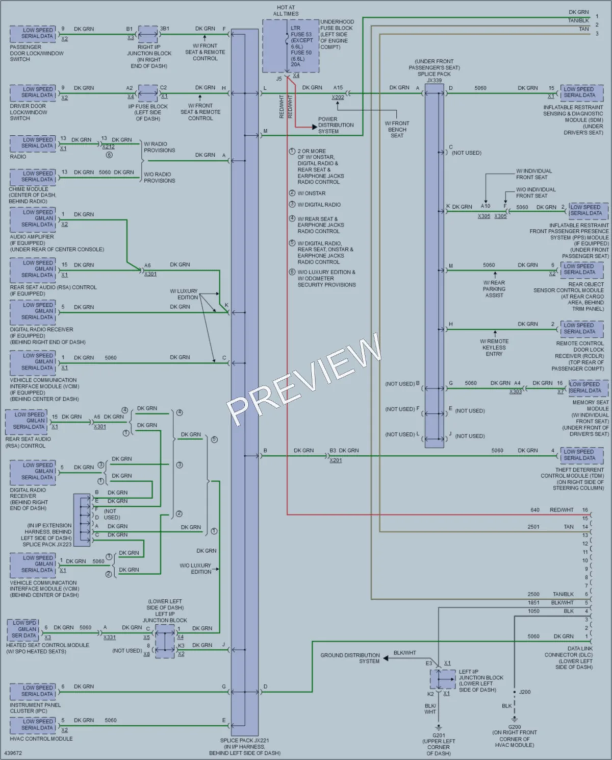 2014 Chevrolet K3500HDPickupSilverado Computer Data Lines wiring diagram preview