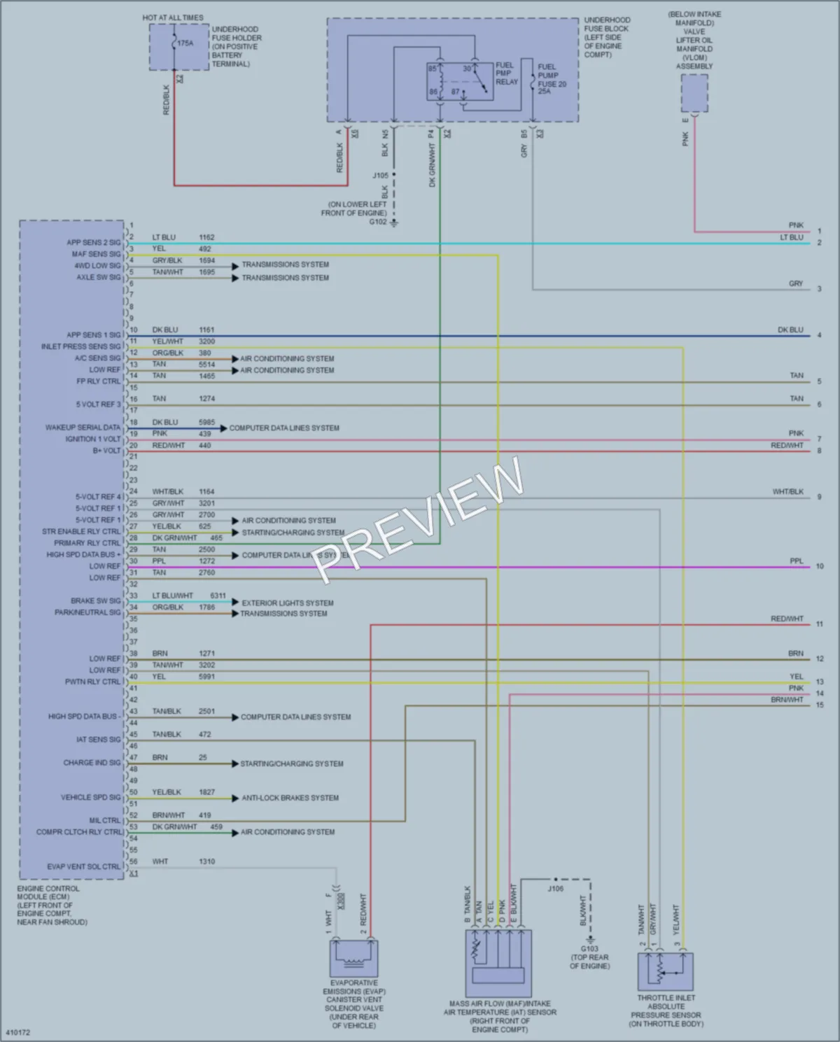 2014 Chevrolet K3500HDPickupSilverado Engine Performance wiring diagram preview