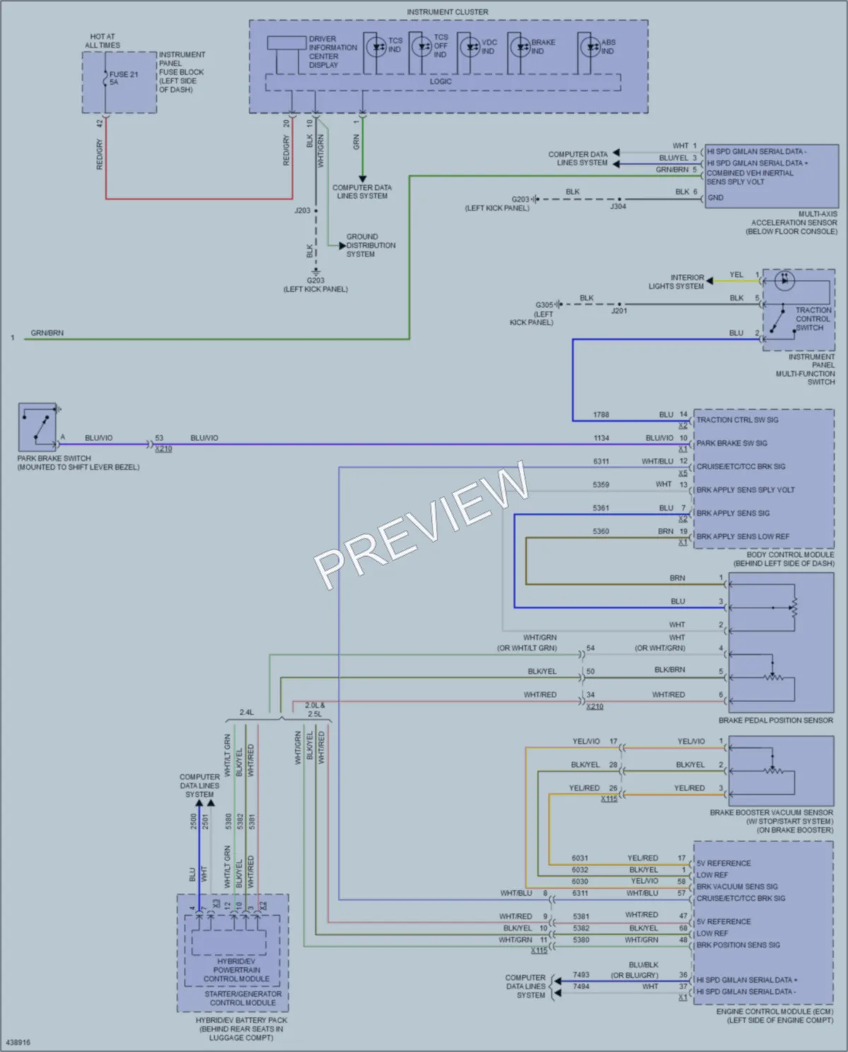 2014 Chevrolet Malibu Anti Lock Brakes wiring diagram preview