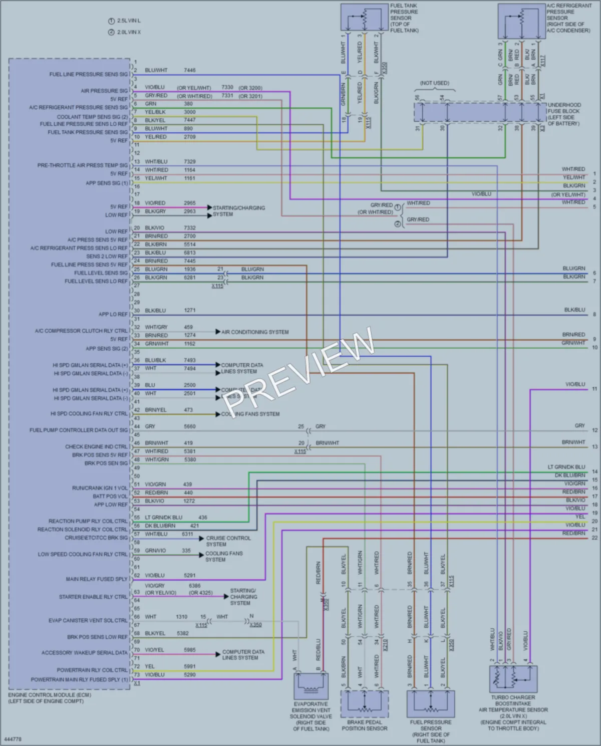 2014 Chevrolet Malibu Engine Performance wiring diagram preview