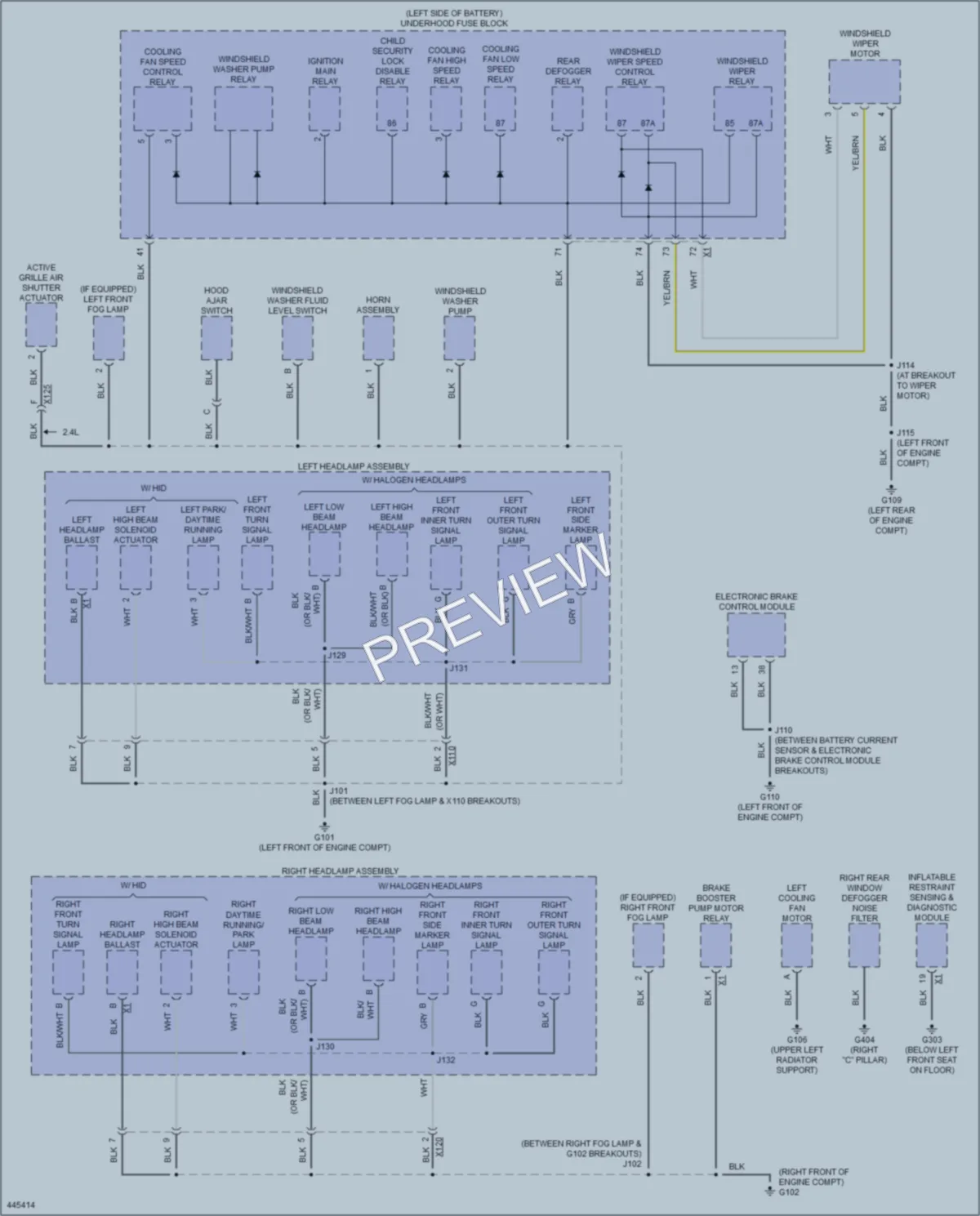 2014 Chevrolet Malibu Ground Distribution wiring diagram preview