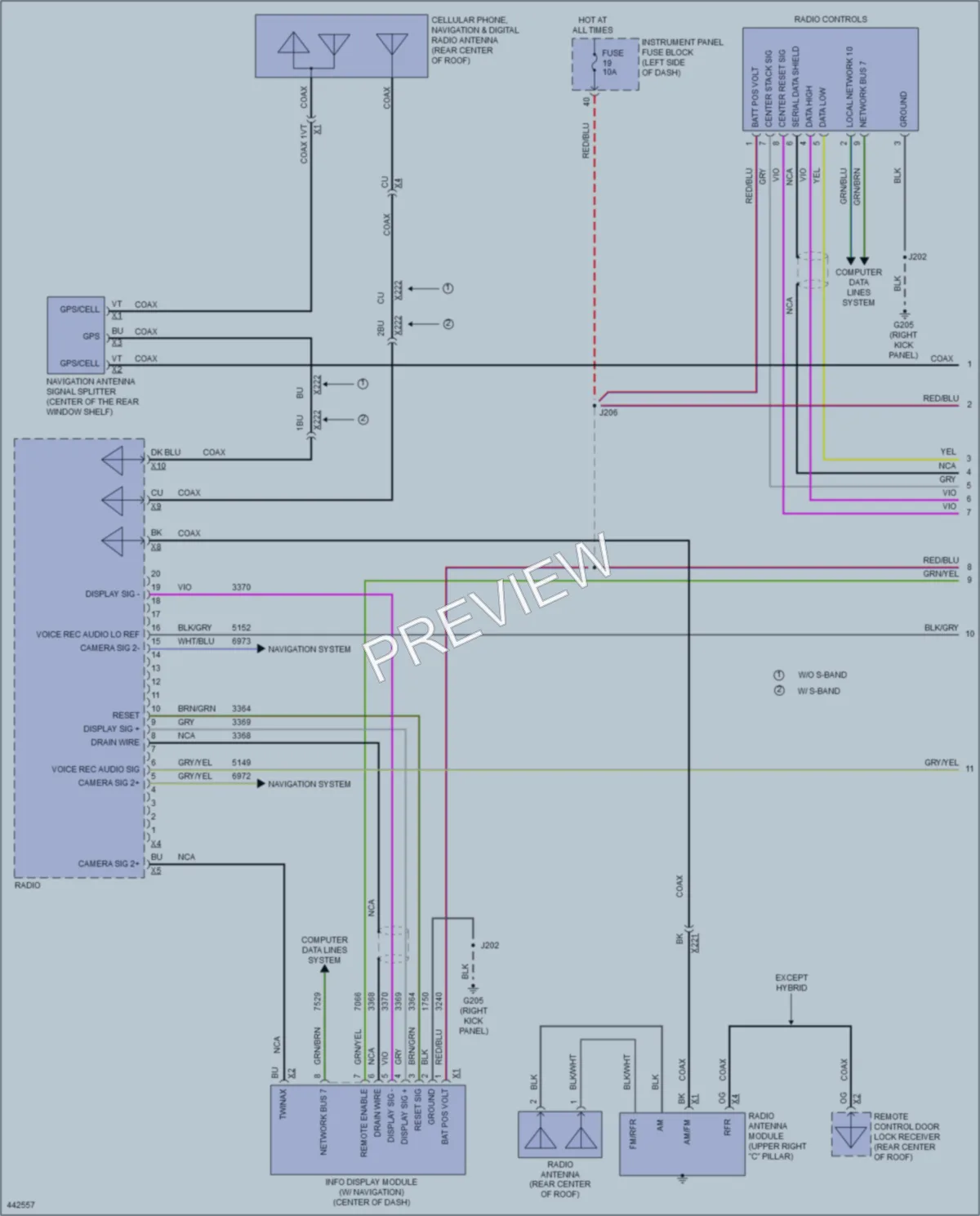 2014 Chevrolet Malibu Radio wiring diagram preview
