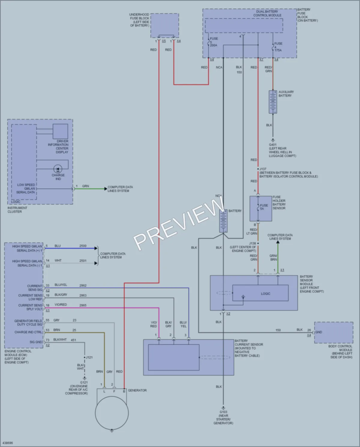 2014 Chevrolet Malibu Starting Charging wiring diagram preview