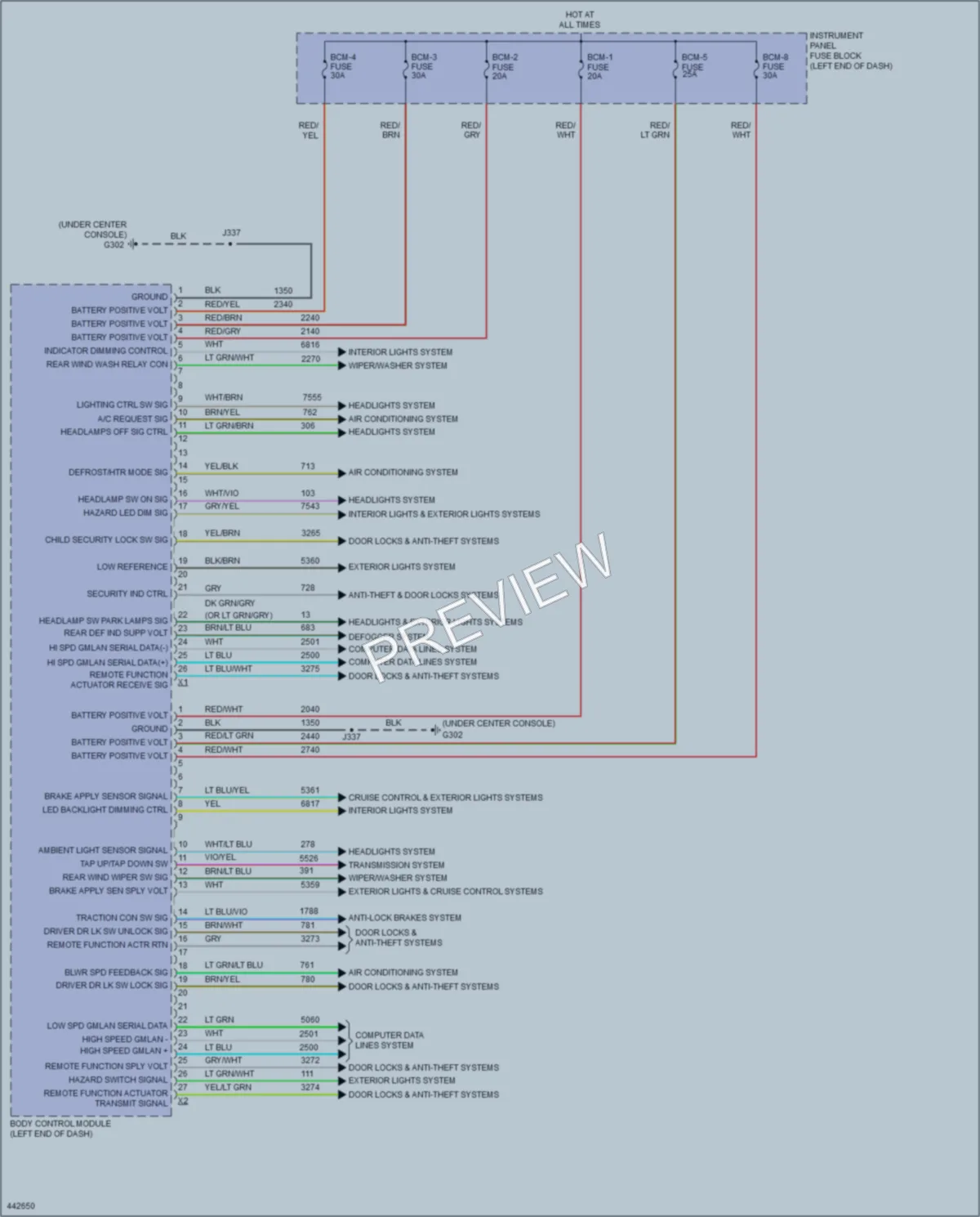2014 Chevrolet Sonic Body Control Modules wiring diagram preview