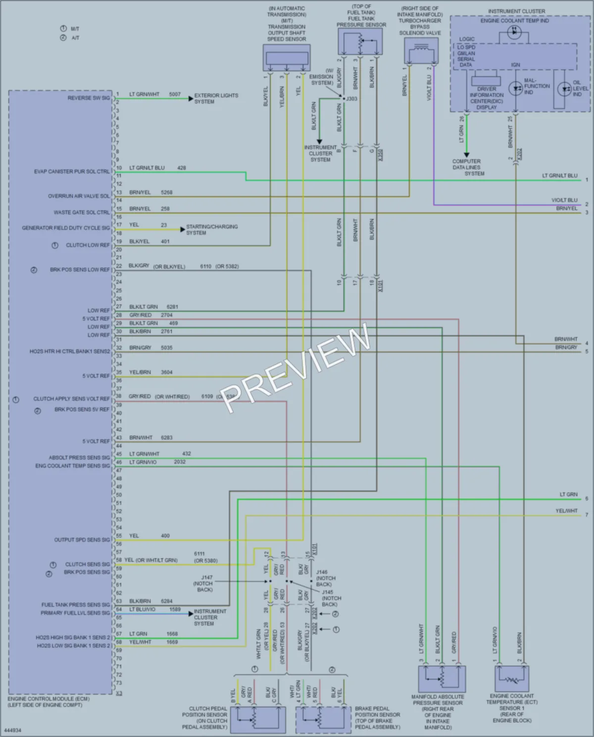 2014 Chevrolet Sonic Engine Performance wiring diagram preview