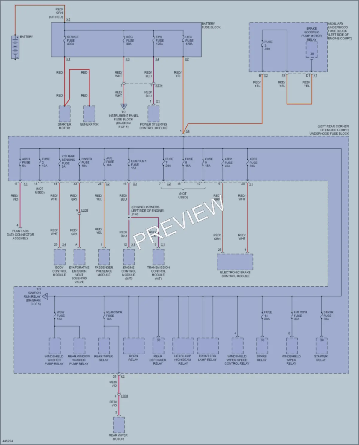 2014 Chevrolet Spark Power Distribution wiring diagram preview