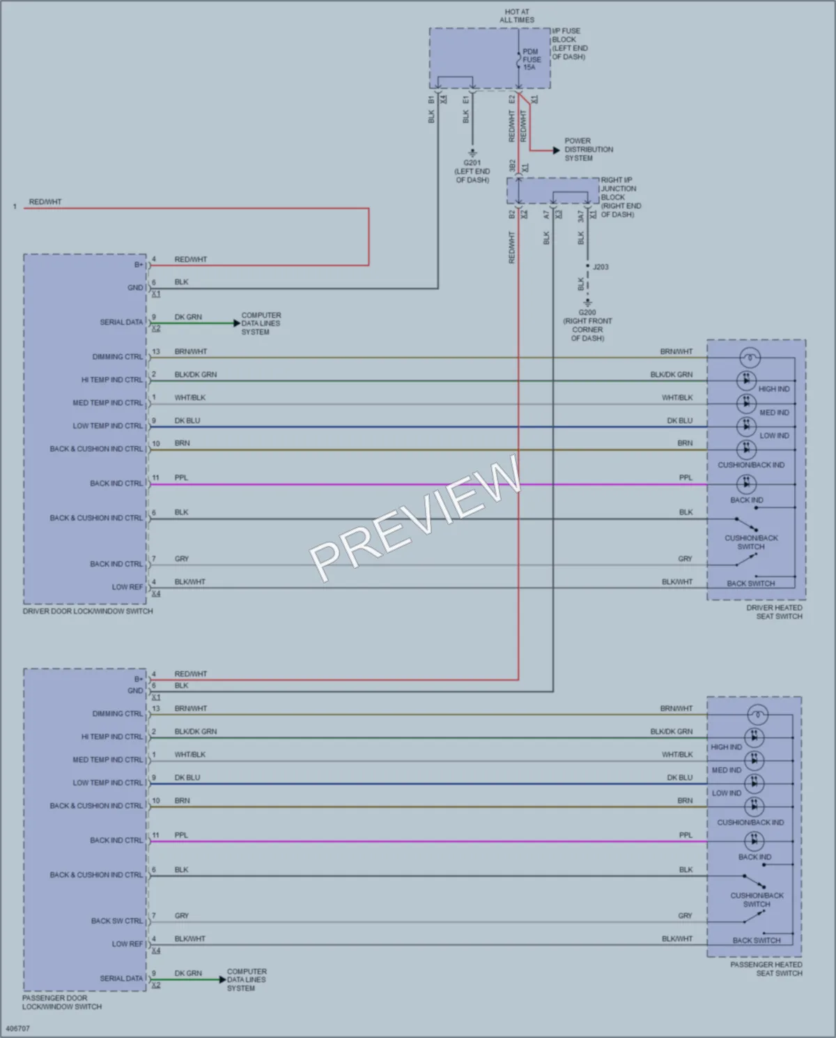 2014 Chevrolet Tahoe Power Seats wiring diagram preview