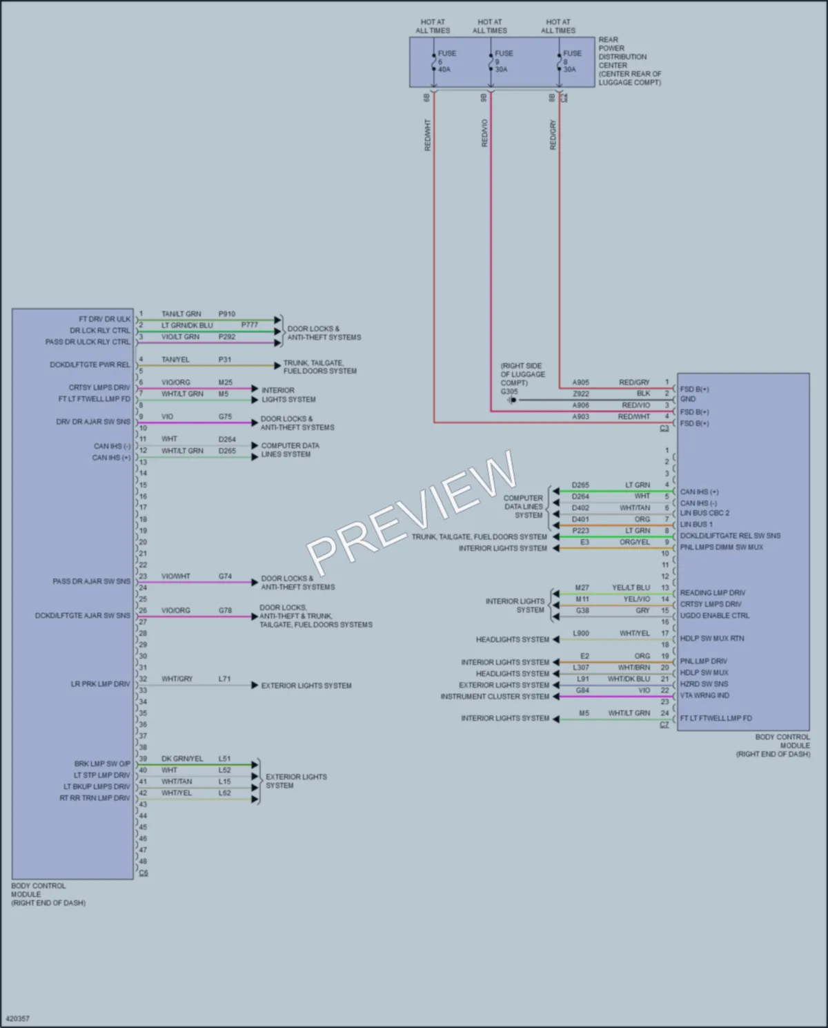 2014 Chrysler 300 Body Control Modules wiring diagram preview