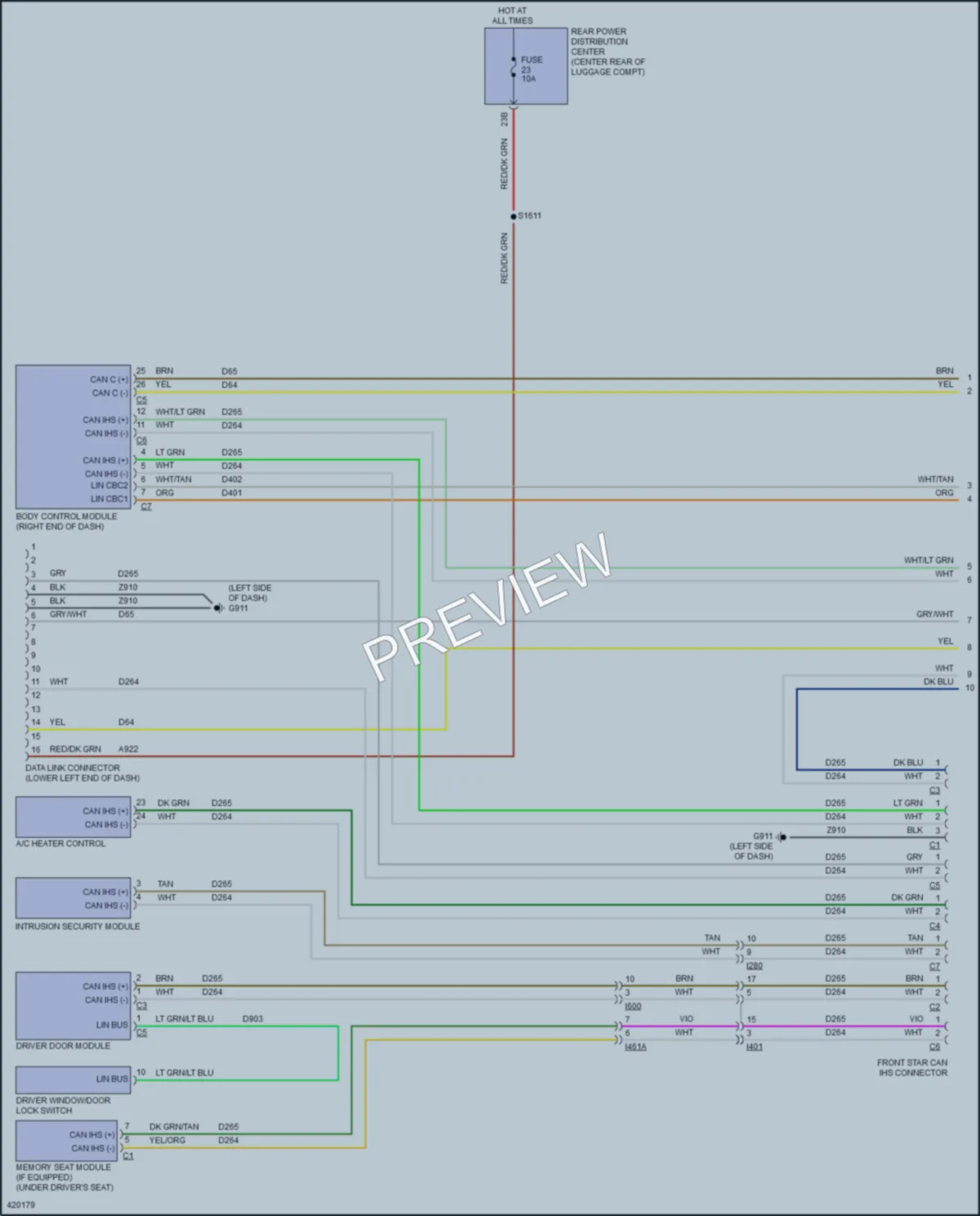2014 Chrysler 300 Computer Data Lines wiring diagram preview