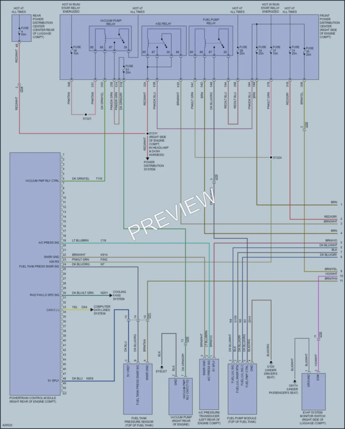 2014 Chrysler 300 Engine Performance wiring diagram preview