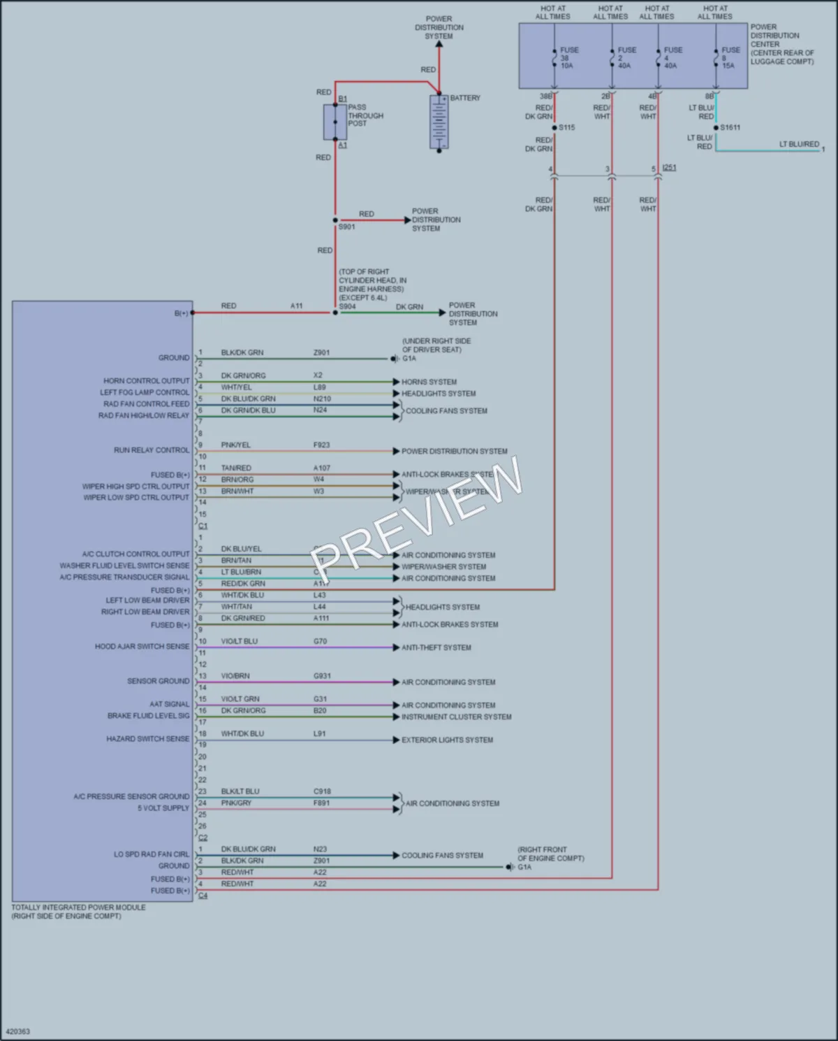 2014 Dodge Challenger Body Control Modules wiring diagram preview