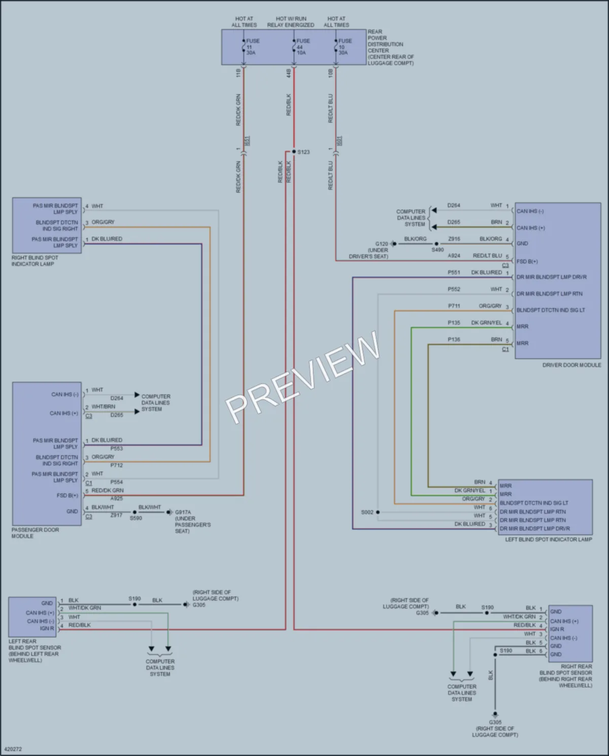 2014 Dodge Charger Navigation wiring diagram preview