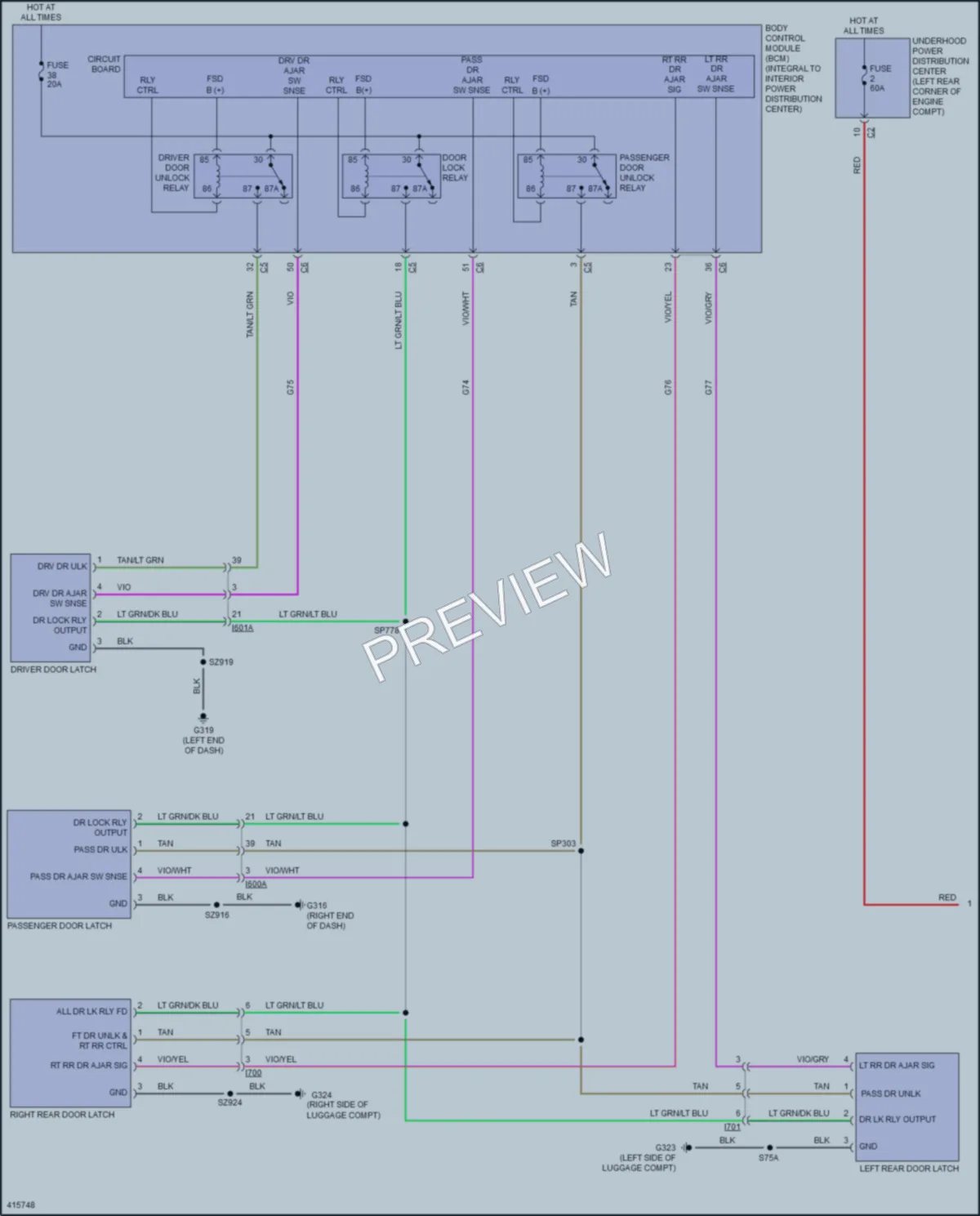 2014 Dodge Dart Anti Theft wiring diagram preview
