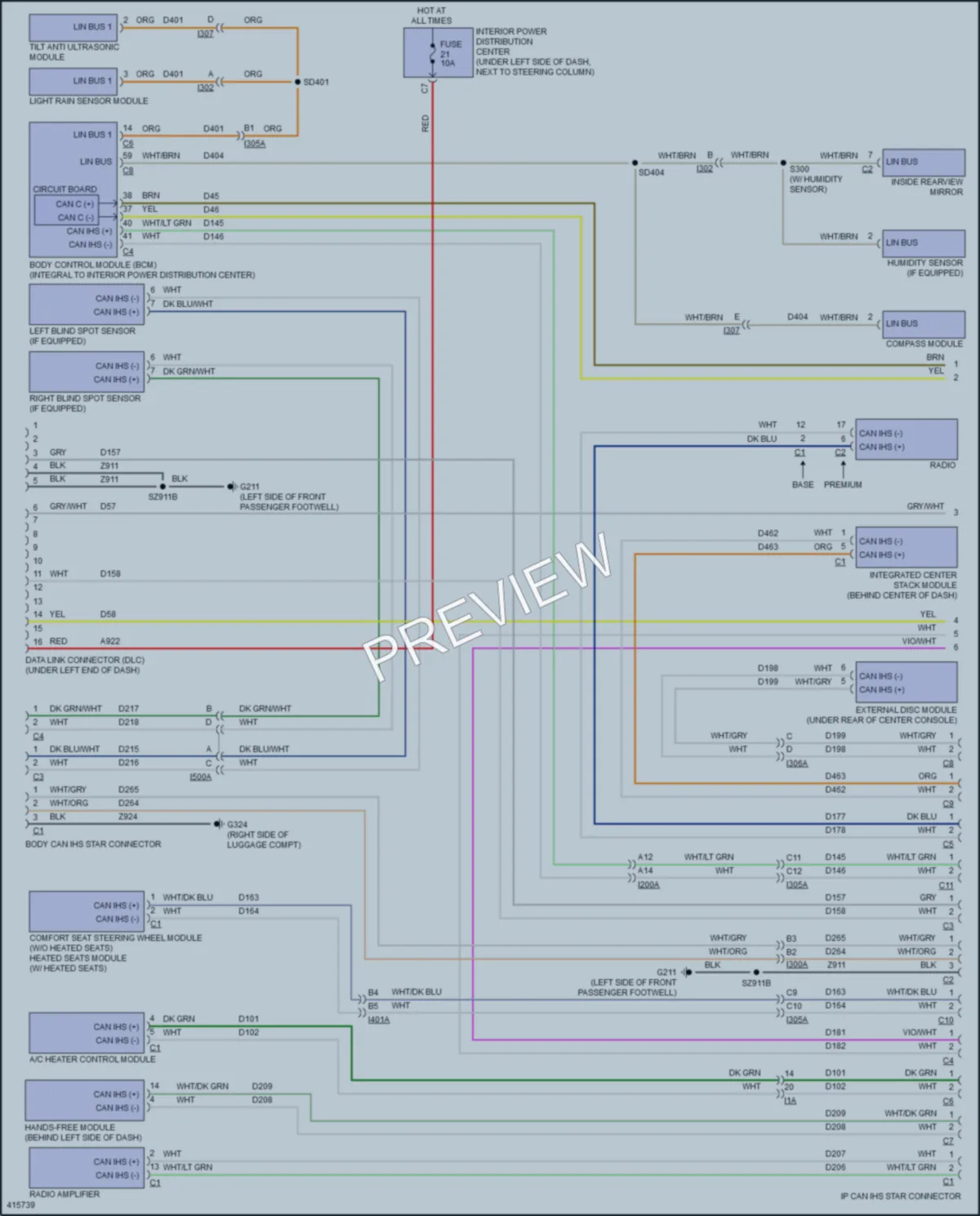2014 Dodge Dart Computer Data Lines wiring diagram preview