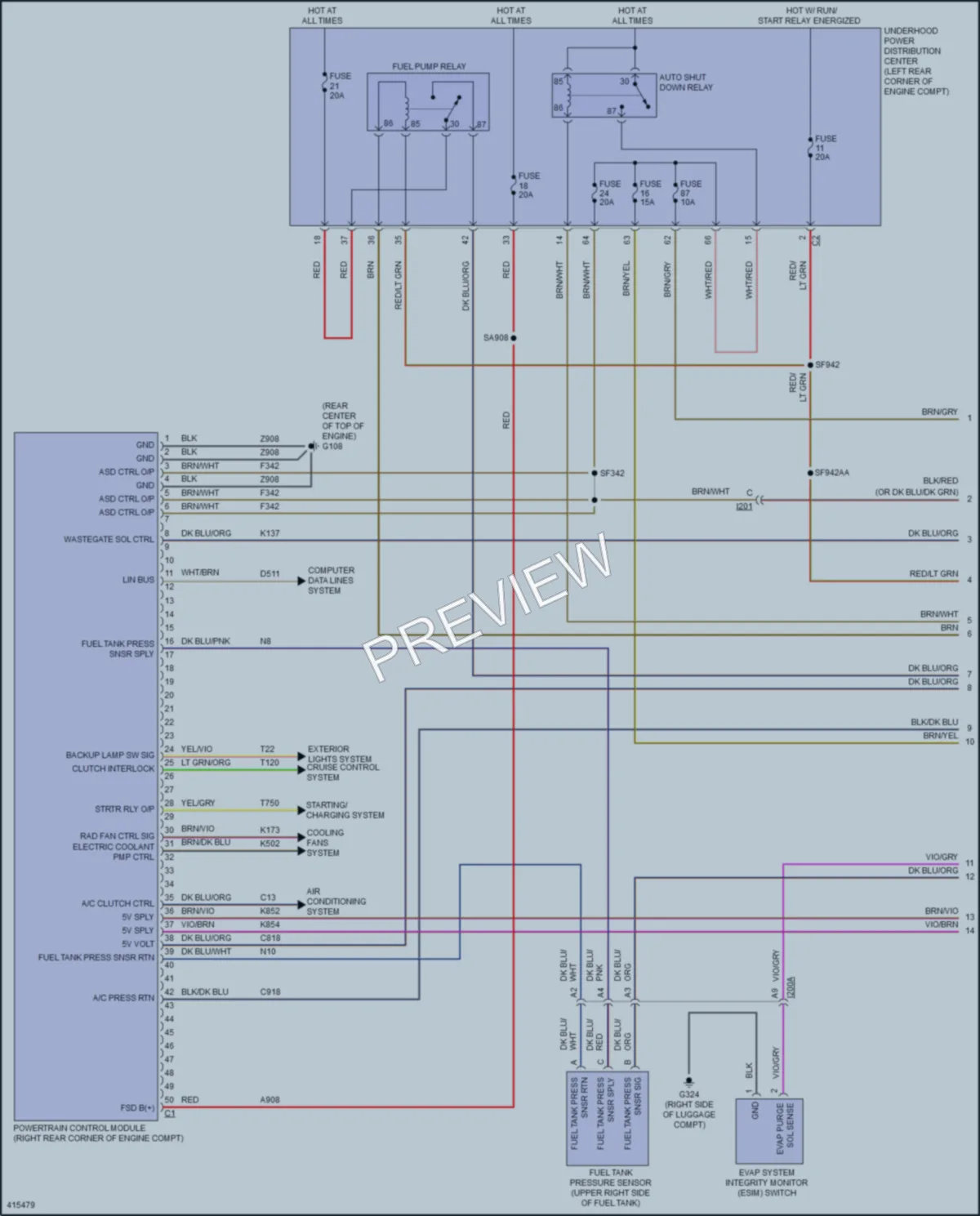 2014 Dodge Dart Engine Performance wiring diagram preview