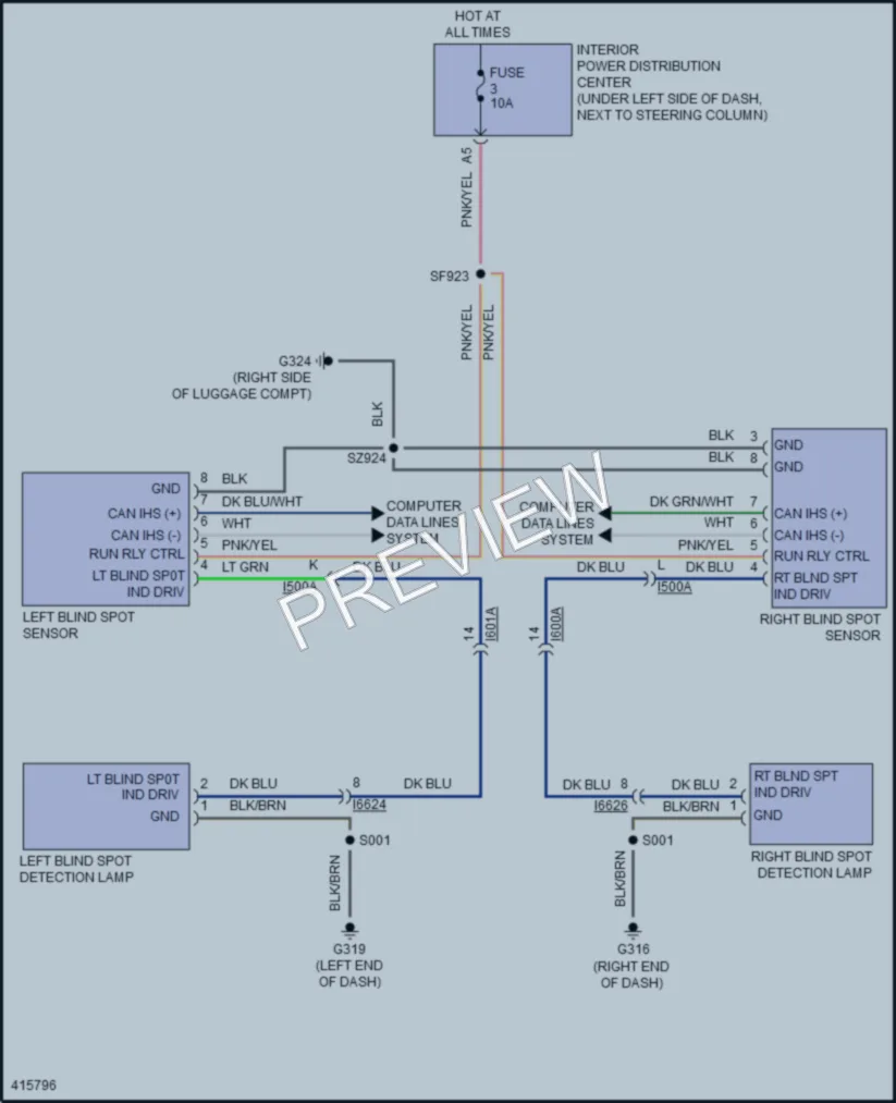 2014 Dodge Dart Navigation wiring diagram preview