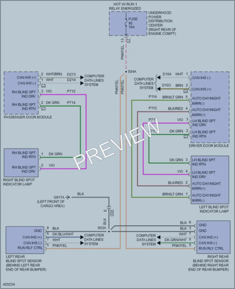 2014 Dodge Durango Navigation wiring diagram preview