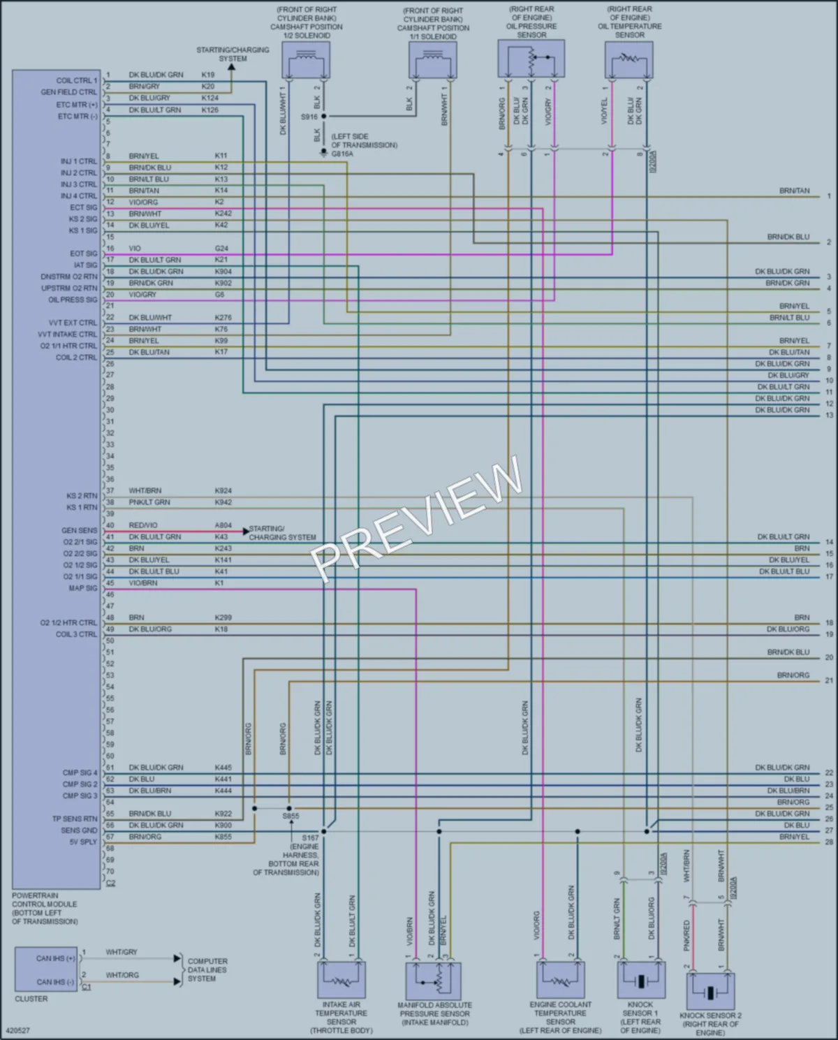 2014 Dodge GrandCaravan Engine Performance wiring diagram preview