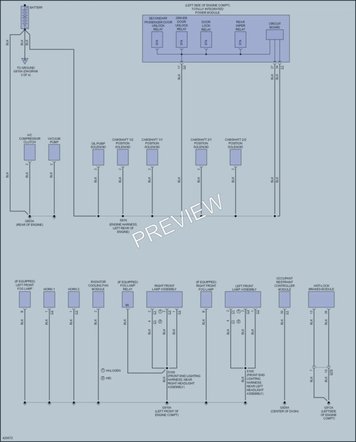 2014 Dodge GrandCaravan Ground Distribution wiring diagram preview