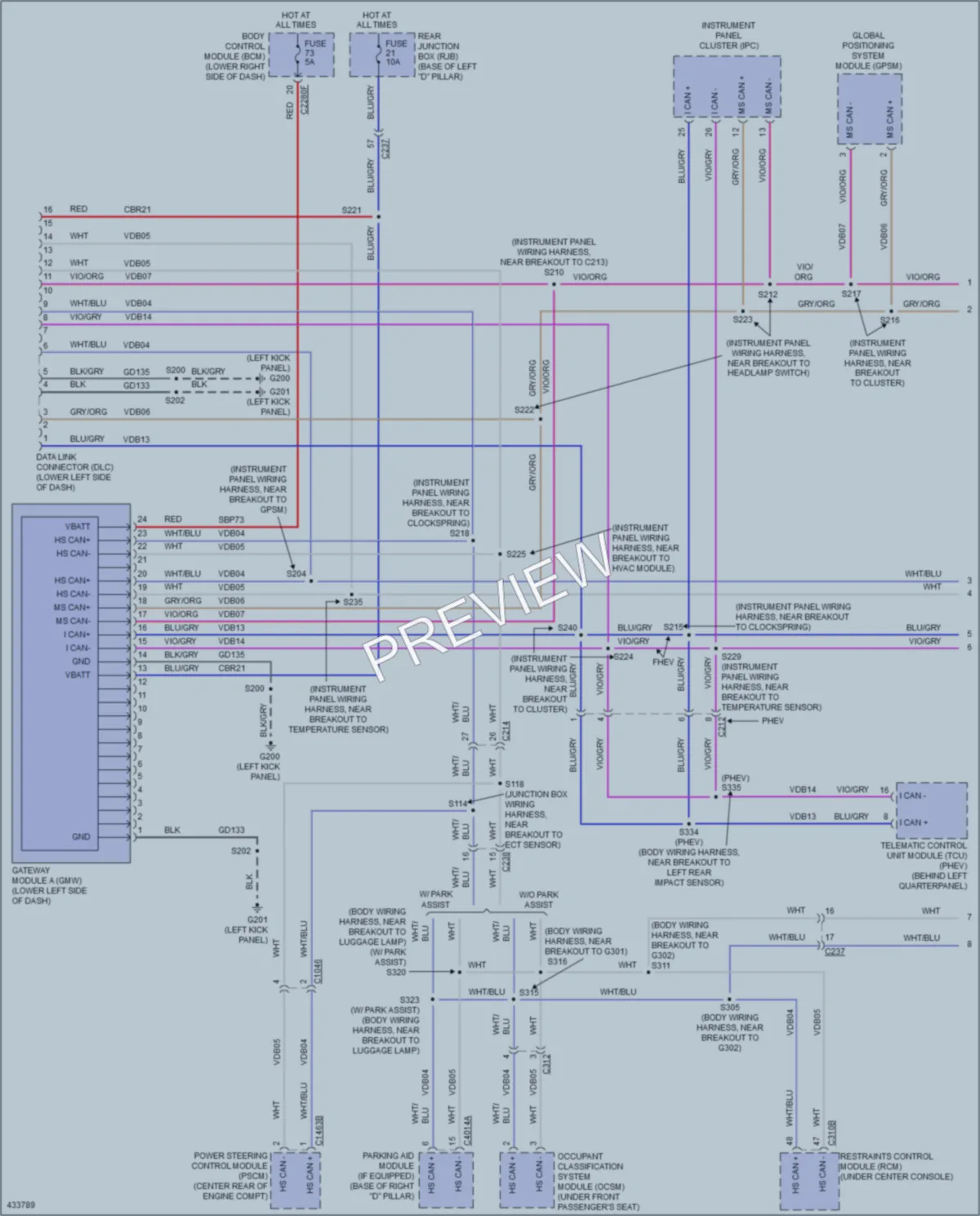 2014 Ford CMaxEnergi Computer Data Lines wiring diagram preview