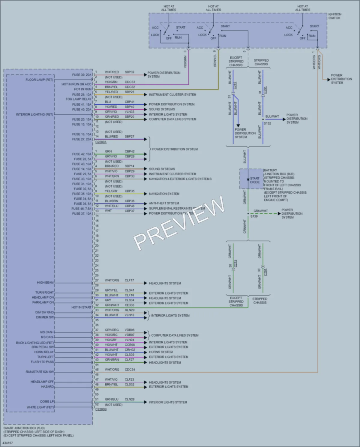 2014 Ford E350Econoline Body Control Modules wiring diagram preview