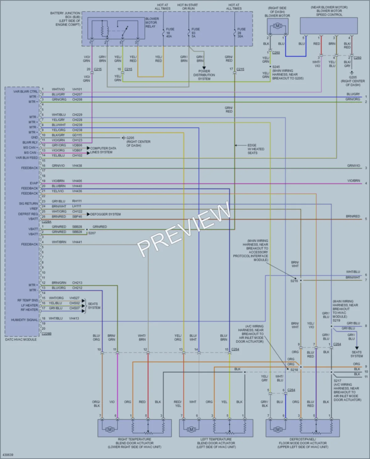 2014 Ford Edge Air Conditioning wiring diagram preview