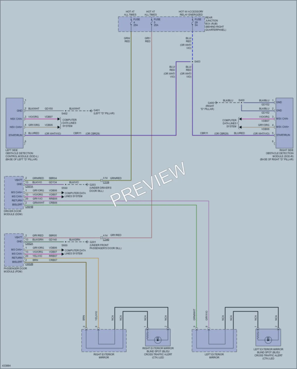 2014 Ford Escape Navigation wiring diagram preview