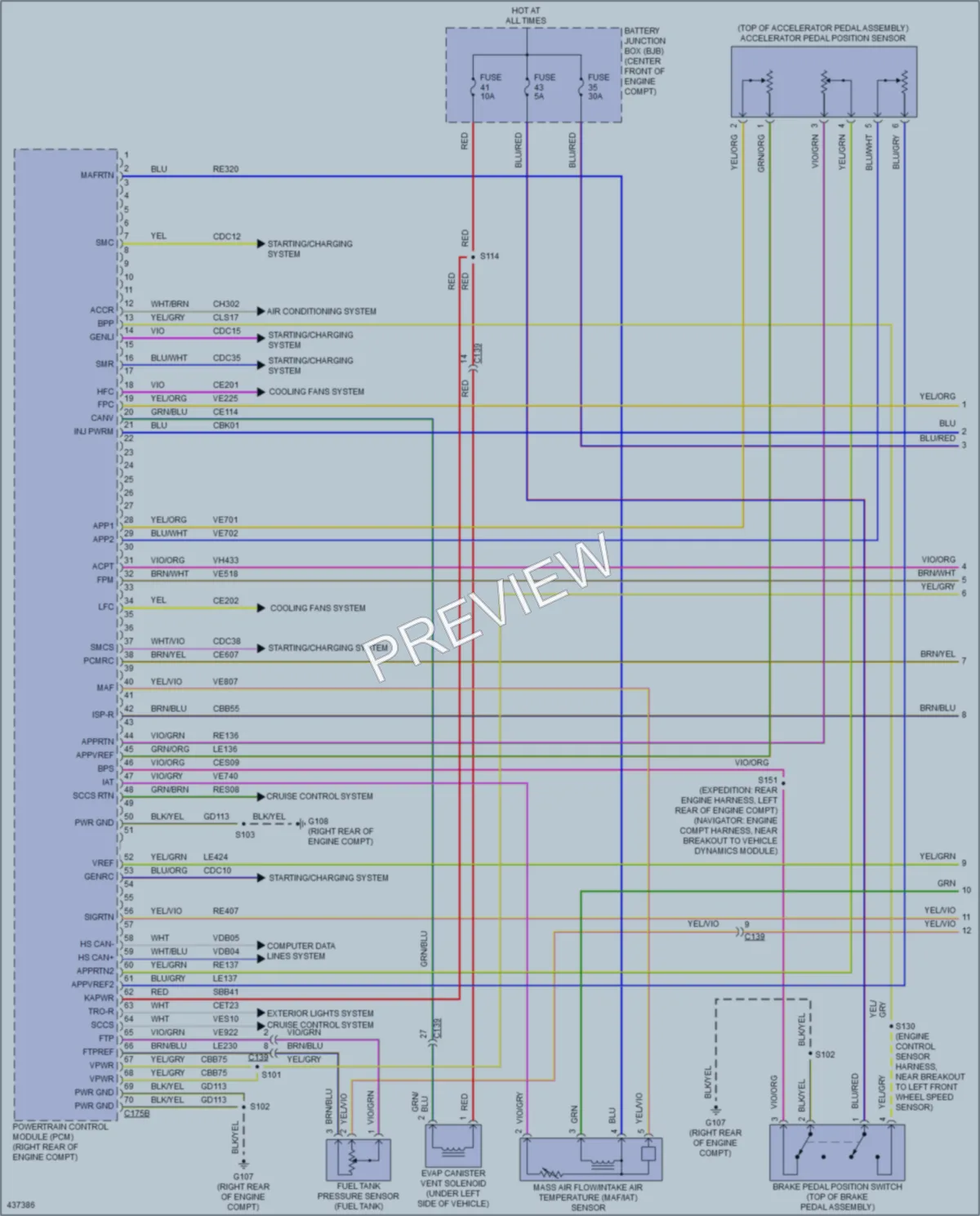 2014 Ford Expedition Engine Performance wiring diagram preview
