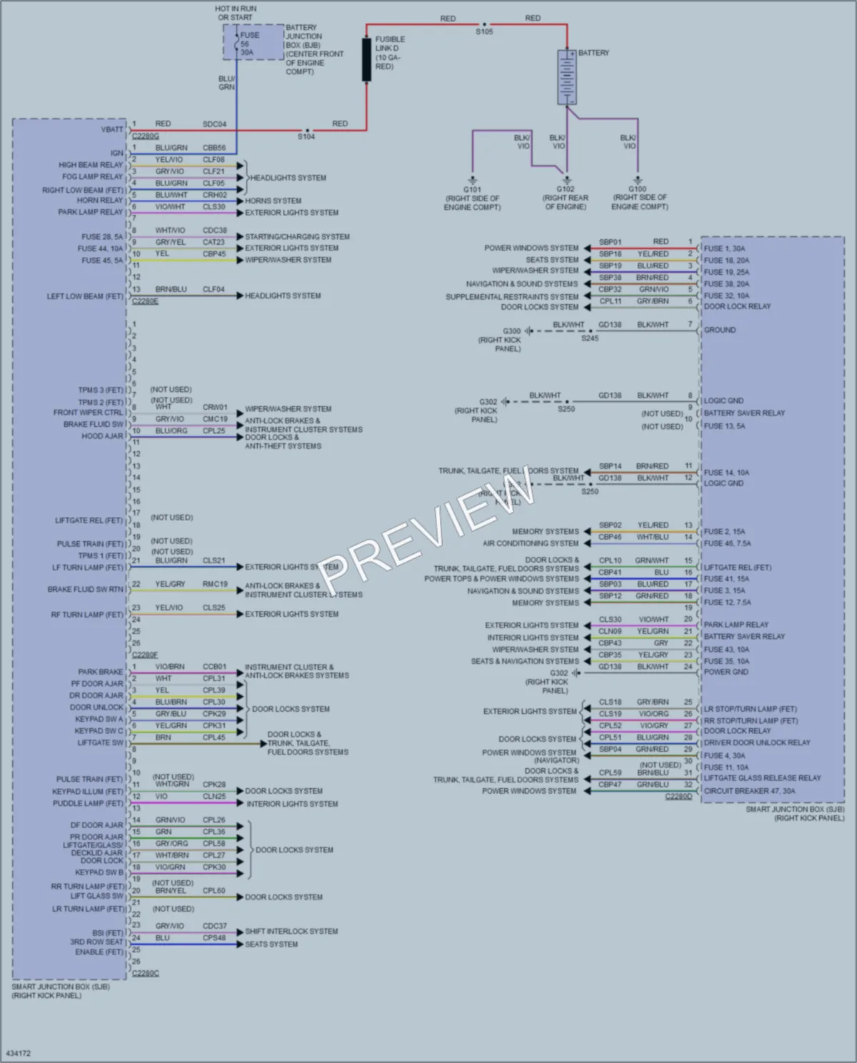 2014 Ford ExpeditionEL Body Control Modules wiring diagram preview