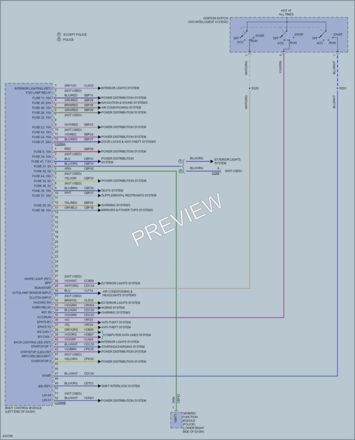 2014 Ford Explorer Body Control Modules wiring diagram preview