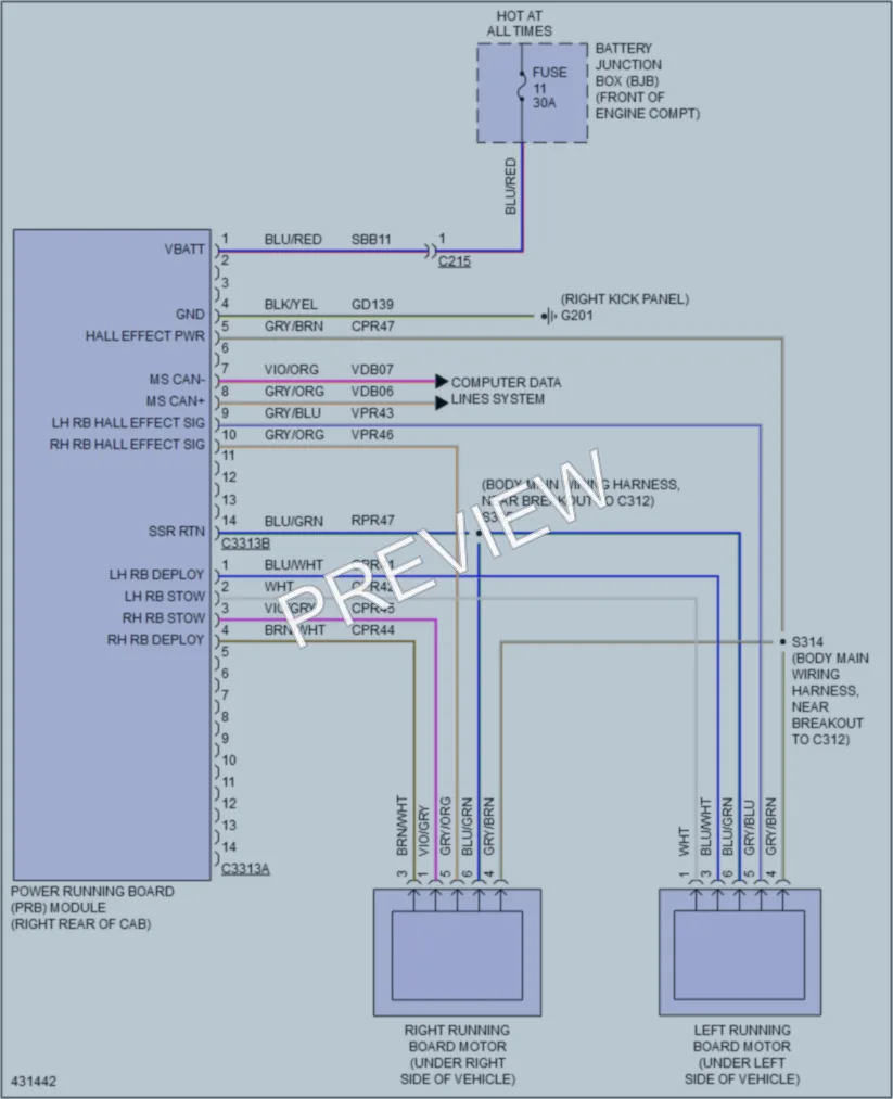 2014 Ford F150Pickup Trunk Tailgate Fuel Door wiring diagram preview