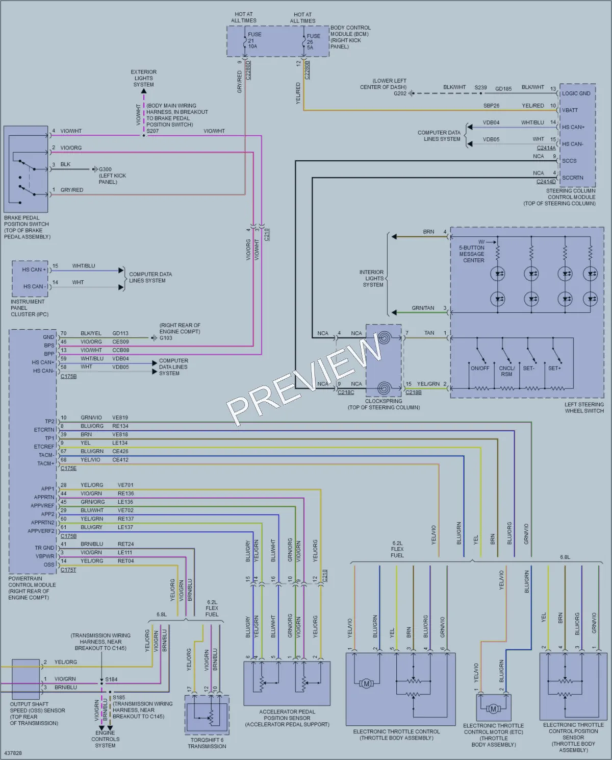 2014 Ford F350Pickup Cruise Control wiring diagram preview